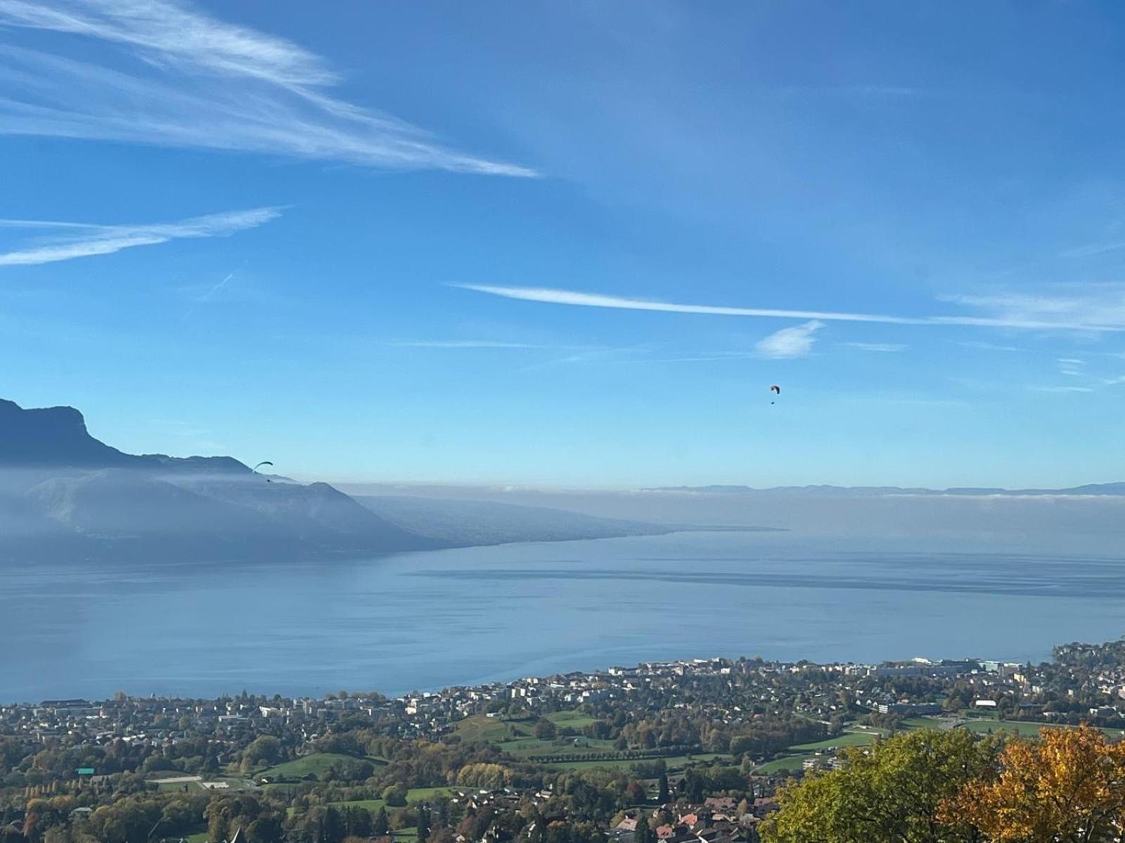 Swiss Chalet - Mountain And Lake View Blonay Bagian luar foto