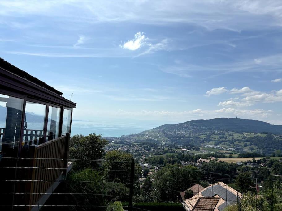 Swiss Chalet - Mountain And Lake View Blonay Bagian luar foto